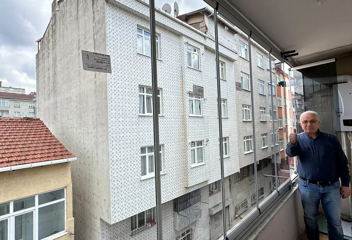 Kaya EcoFlex® Klasik 8 mm Cam Balkon Sistemi teknik sistem görseli